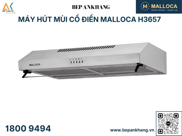 Máy hút mùi cổ điển Malloca H3657